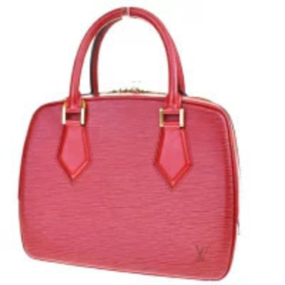 Louis Vuitton Sablon Handbag Epi Castilian Red Leather